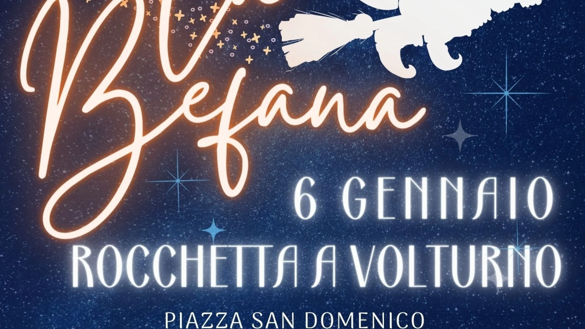 Rocchetta a Volturno: in Piazza San Domenico arriva la Befana per la gioia dei bambini.